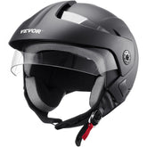 3/4-Face Motorcycle Helmet Motocross Helmet with Bluetooth Communication